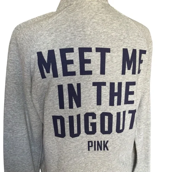 Pink Victoria’s Secret with 5th & Ocean Meet Me In The Dugout Zip Up- Size M - Picture 5 of 12